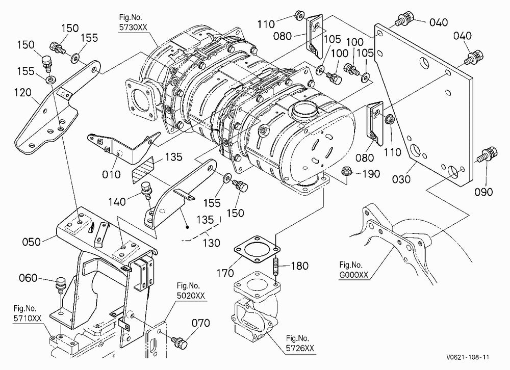 DIESEL PARTICULATE FILTER MUFFLER BRACKET