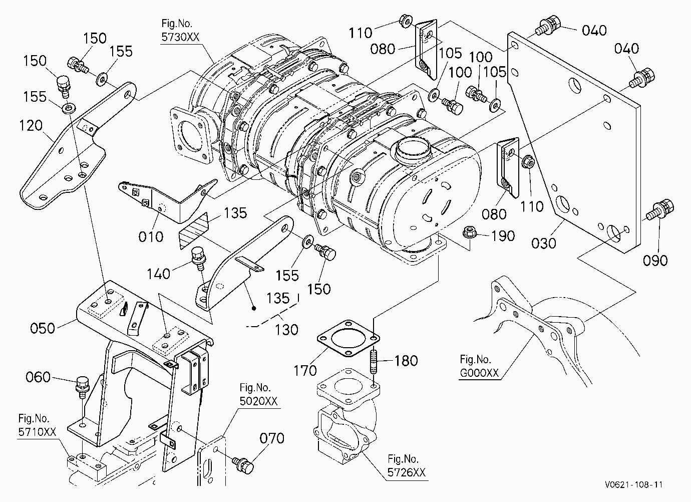 DIESEL PARTICULATE FILTER MUFFLER BRACKET