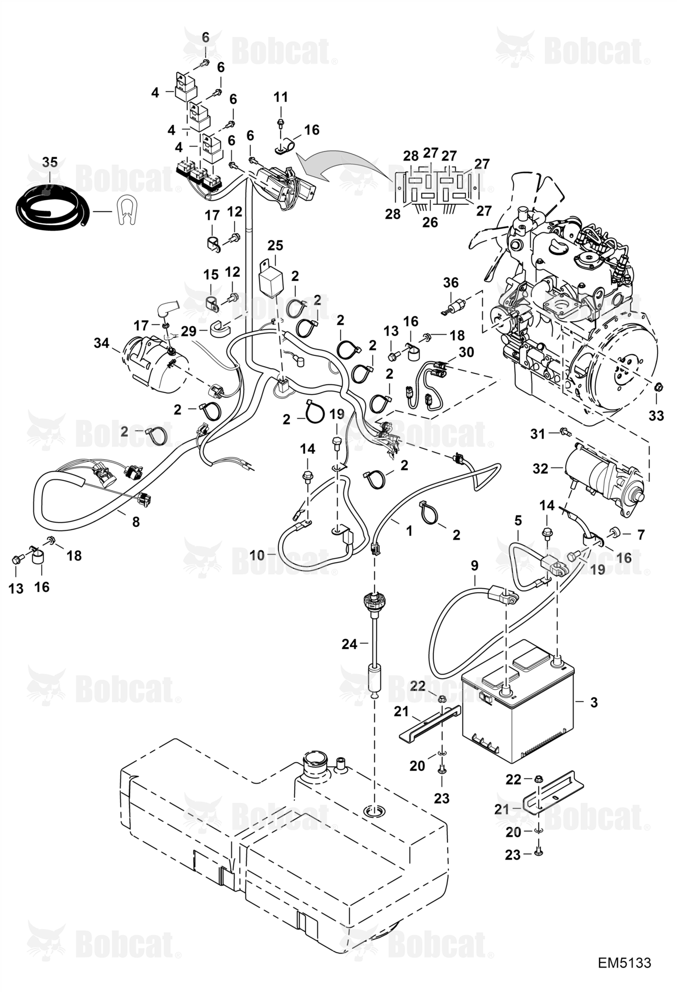 Electrical Circuitry (Engine Sensors, Battery, Alternator & Starter)
