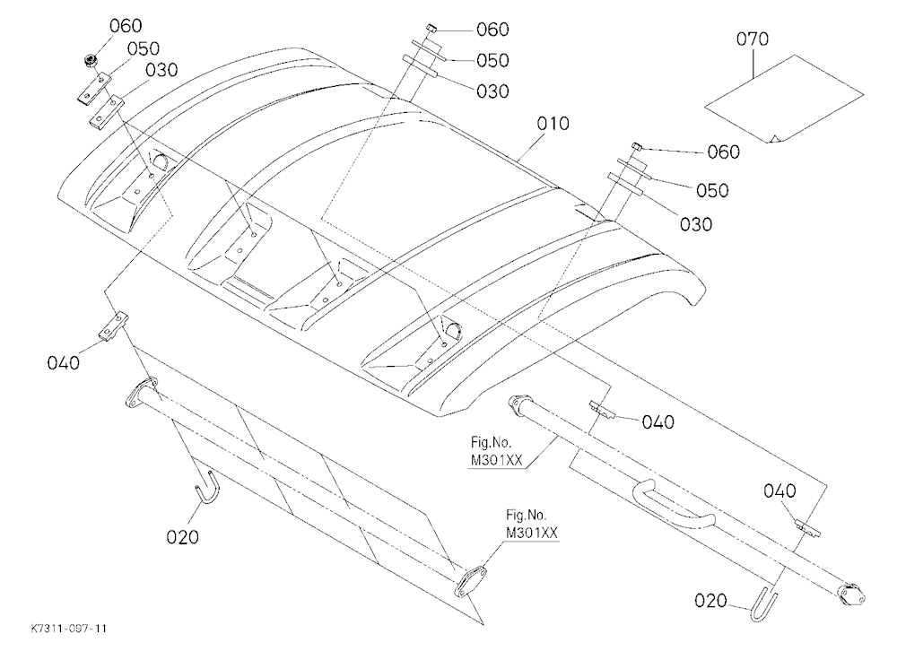 Canopy Kit (W/G. No. V4321) [Option]