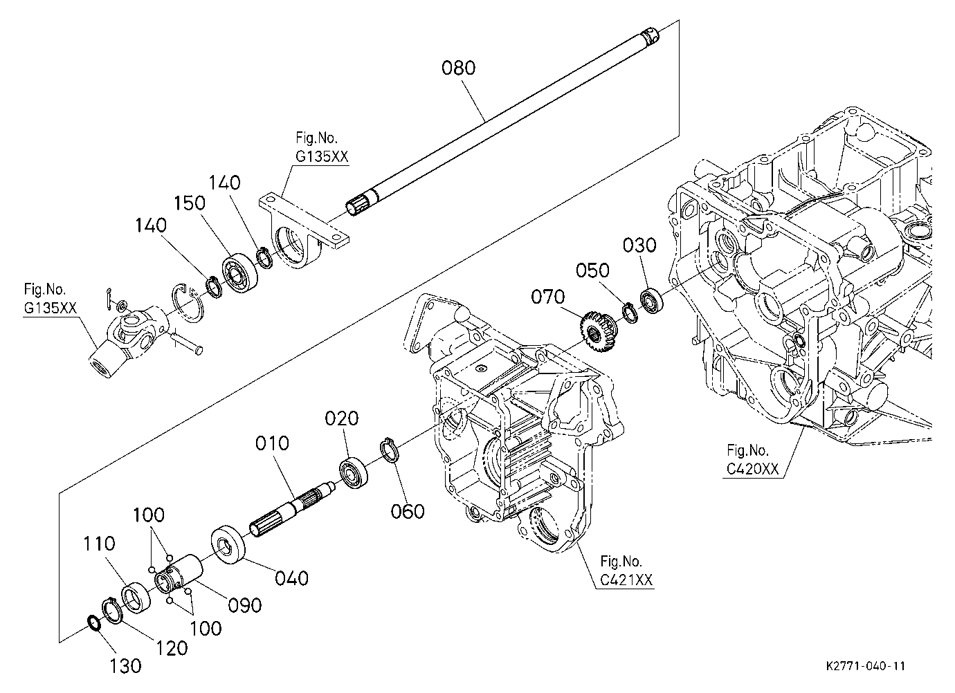 Front Wheel Propeller Shaft