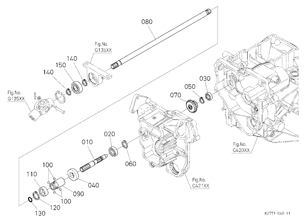 Front Wheel Propeller Shaft