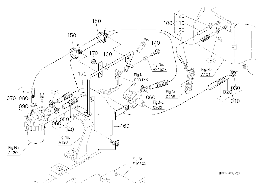Fuel Pipe And Fuel Filter [Rops Type]