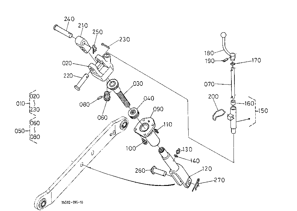 Hydraulic Lift Link 3 (Lift Rod Rh) [M4030Su]
