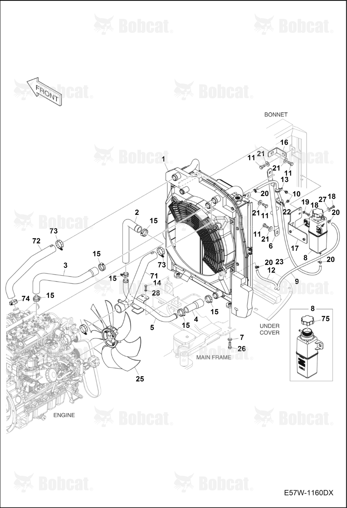 Engine & Attaching Parts (Radiator Mounting)