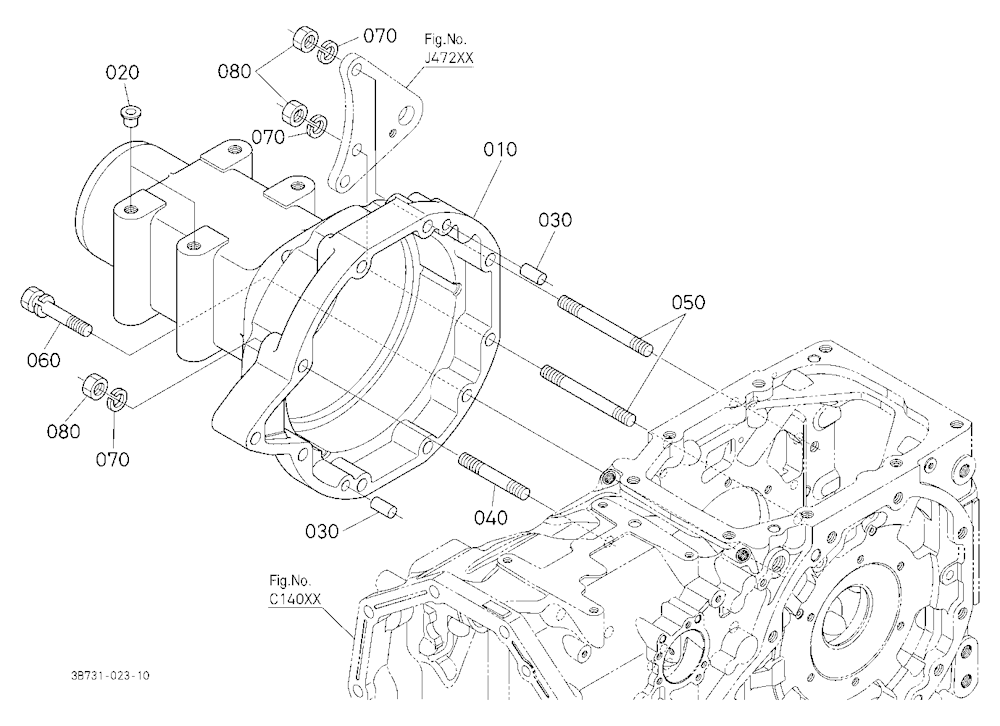 Rear Axle Case Rh