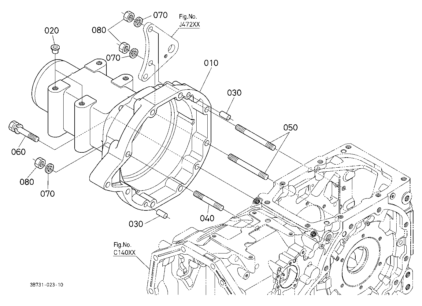 Rear Axle Case Rh