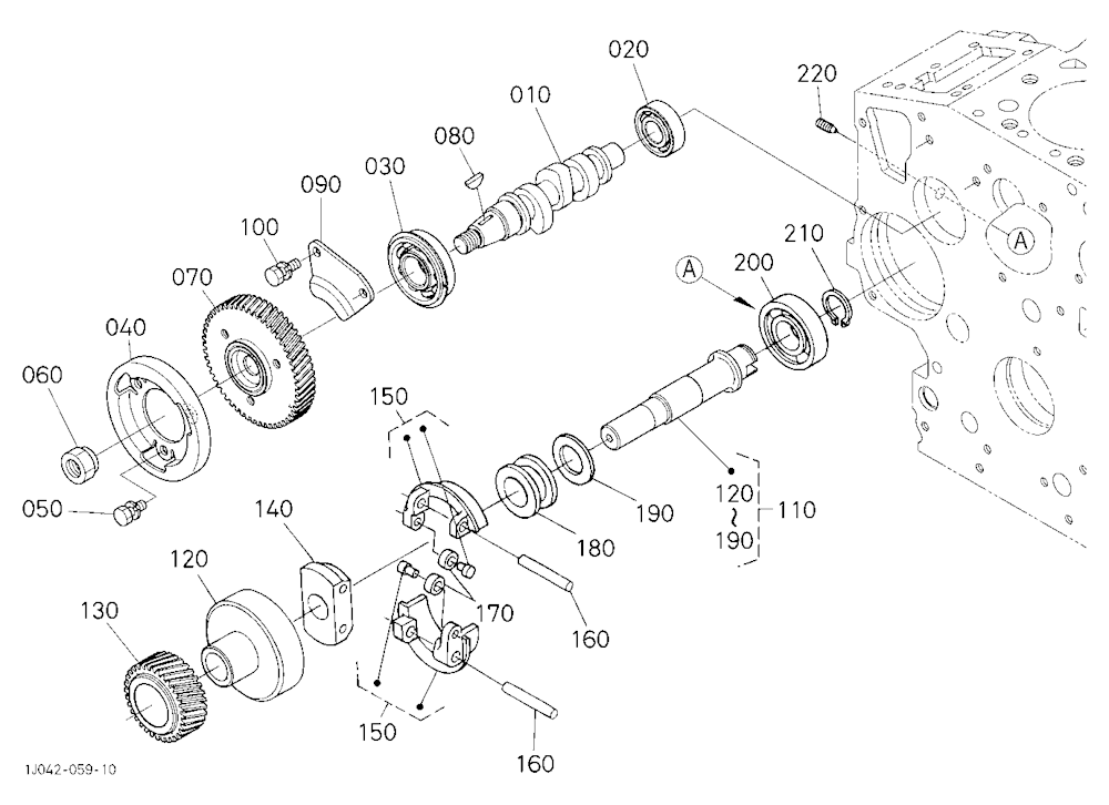 Fuel Camshaft And Governor Shaft