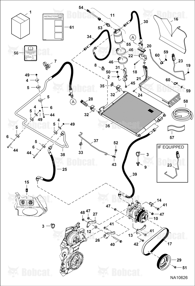 Heater & A/C (A/C Kit) A3P612983 & Above, A3P712784 & Above