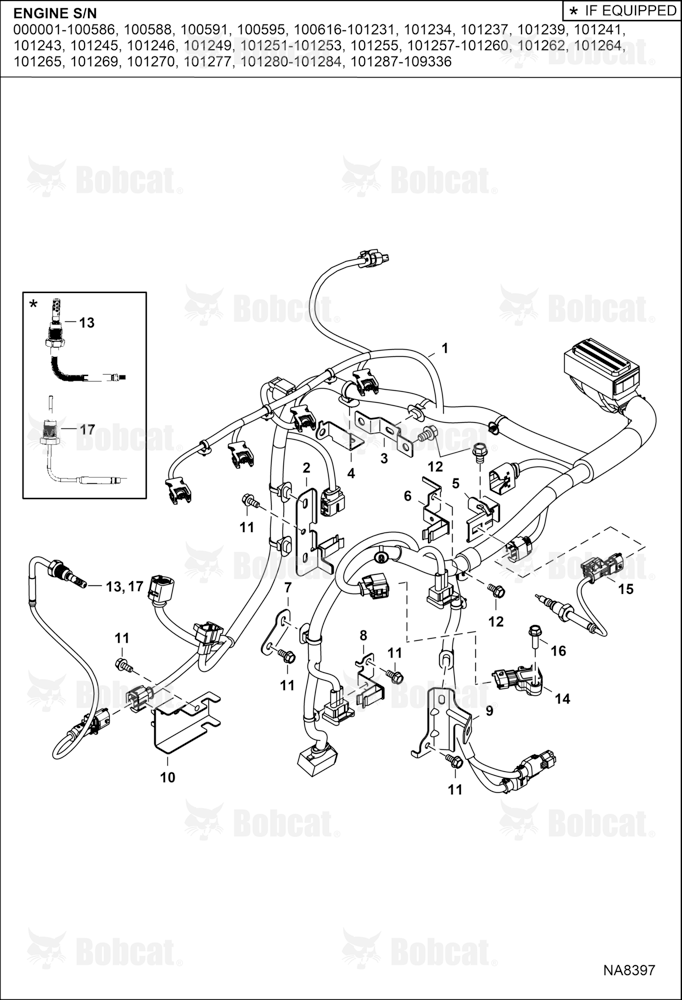 Engine Electrical Circuitry (Engine Harness, Sensors & Brackets)