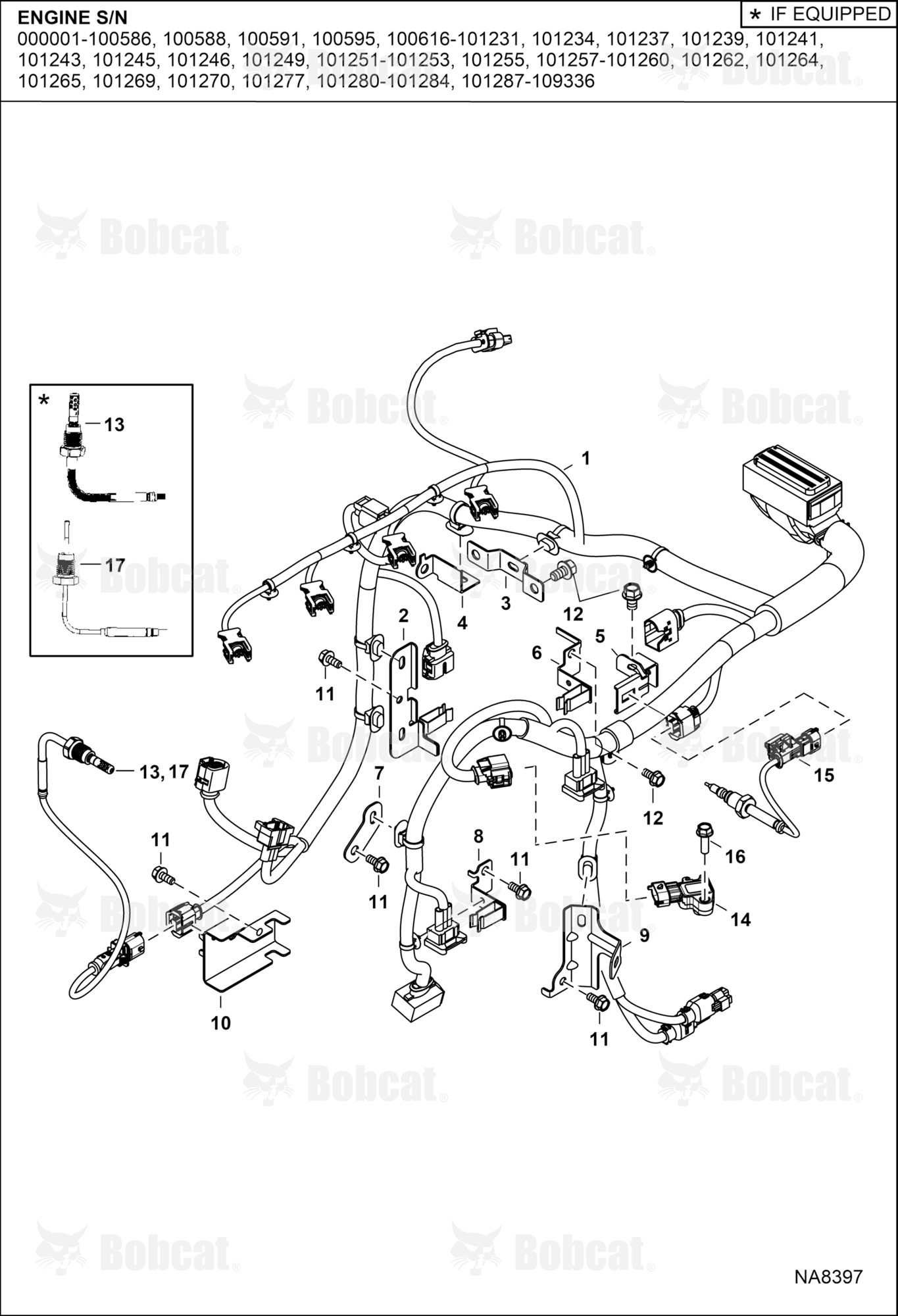 Engine Electrical Circuitry (Engine Harness, Sensors & Brackets)