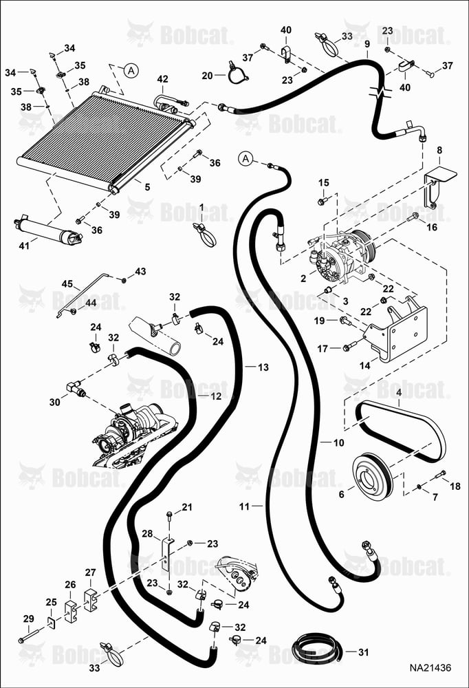 Engine & Attaching Parts (Heat & A/C Components)