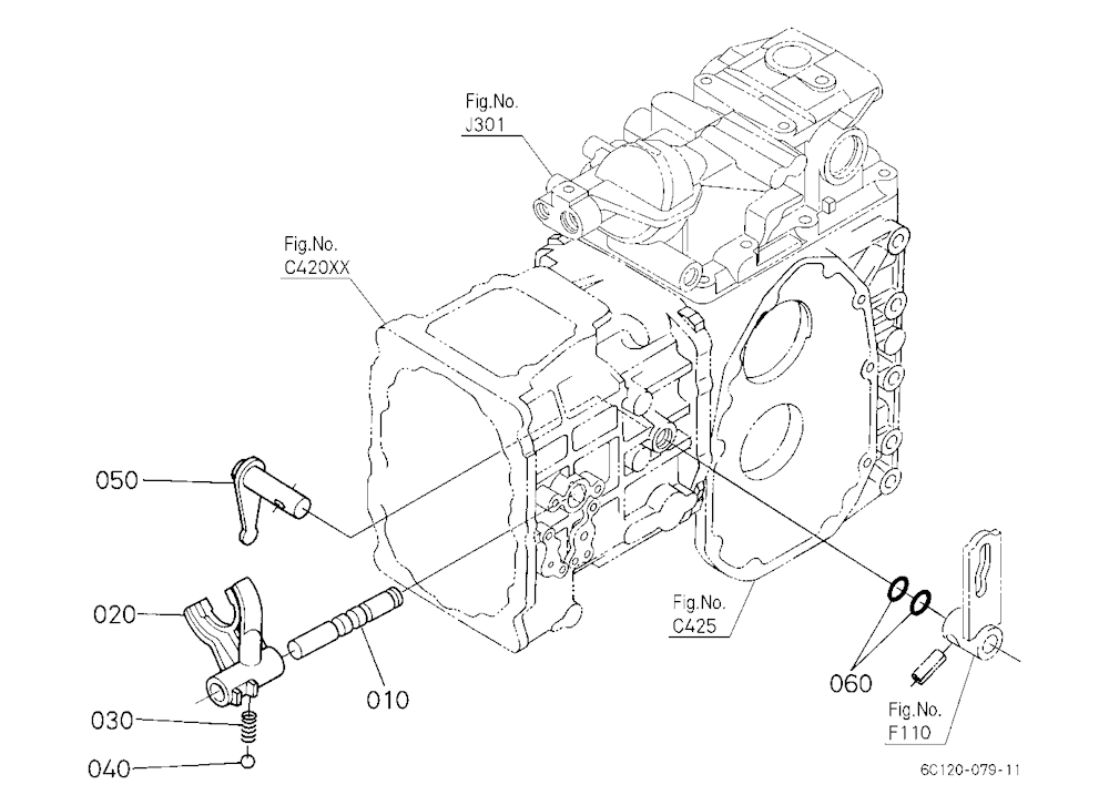 Range Gear Shift Fork