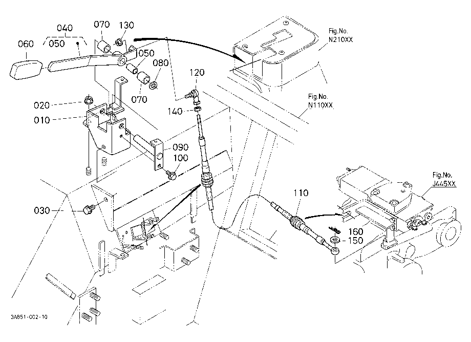 Auxiliary Control Valve Lever [A] [New Type]