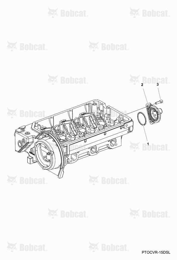 ENGINE, COVER, 3RD PTO