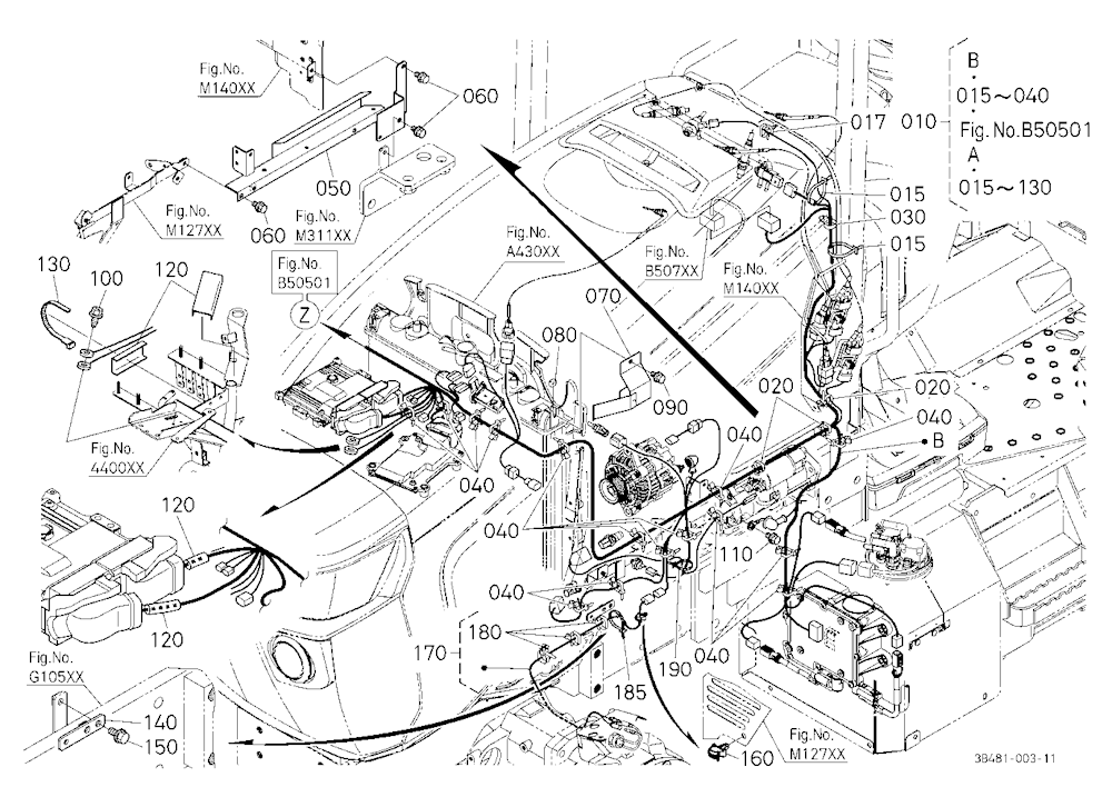 Electrical Wiring (Engine Lh)