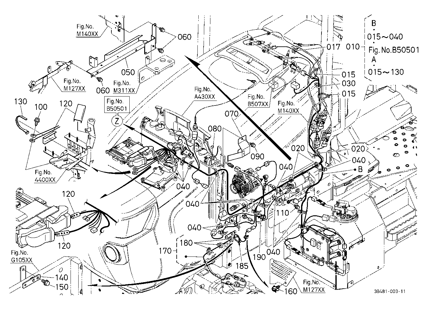 Electrical Wiring (Engine Lh)