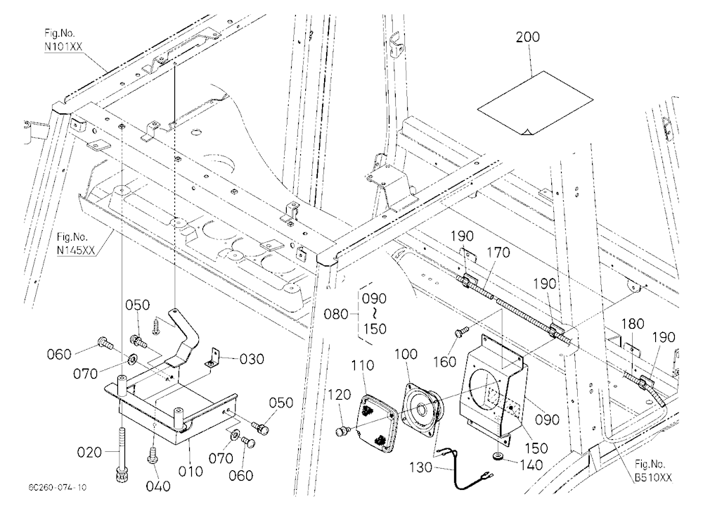 Bracket Kit (Radio Cassette) [Option]