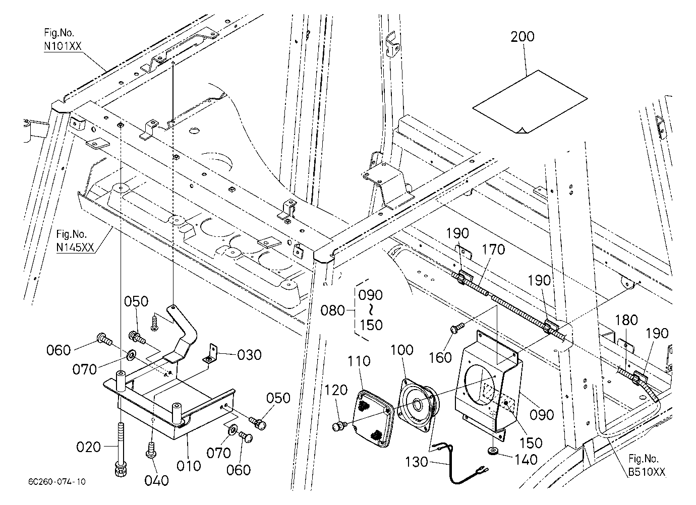 Bracket Kit (Radio Cassette) [Option]