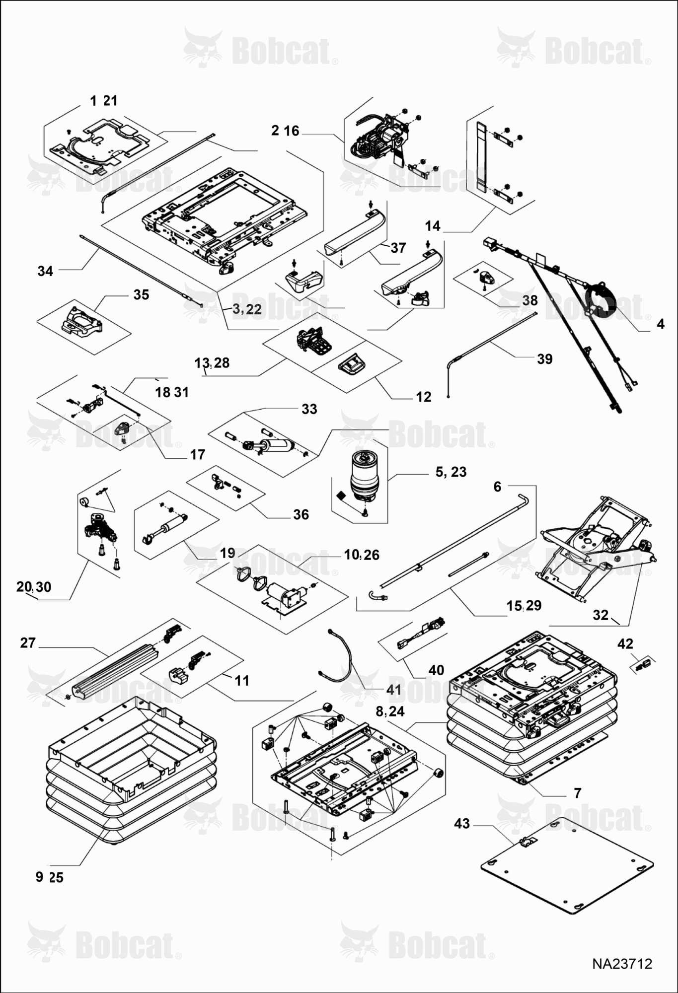 Seats (Air Suspension) (7434346) (Suspension Assembly)