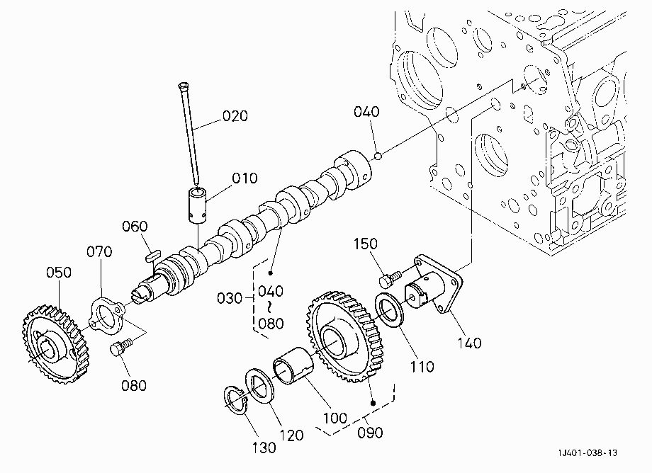 CAMSHAFT AND IDLE GEAR SHAFT
