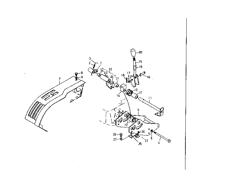 Sub Speed Change Lever