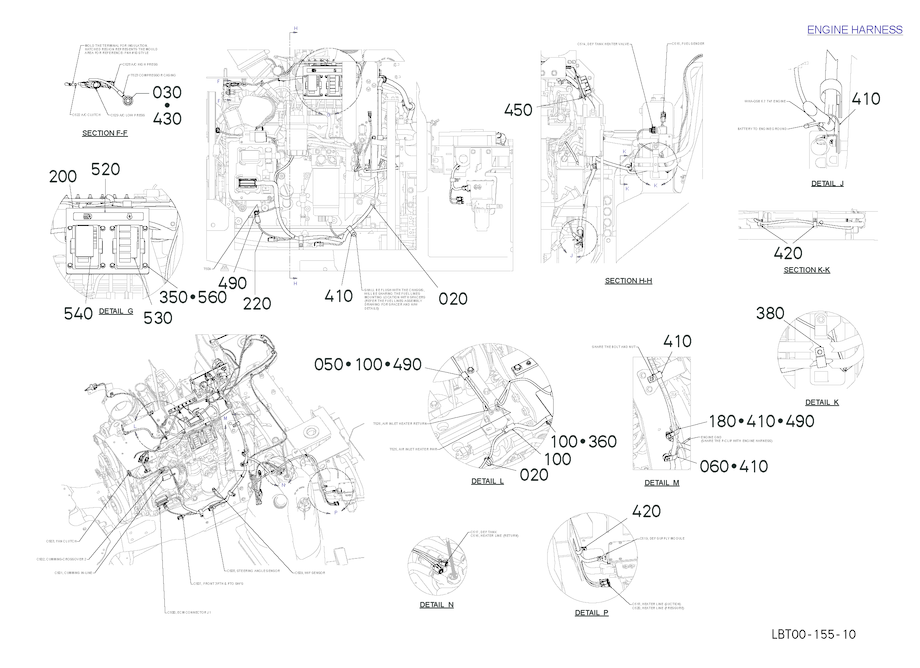 Engine Electrical Assembly - Range 1 (Part 2)