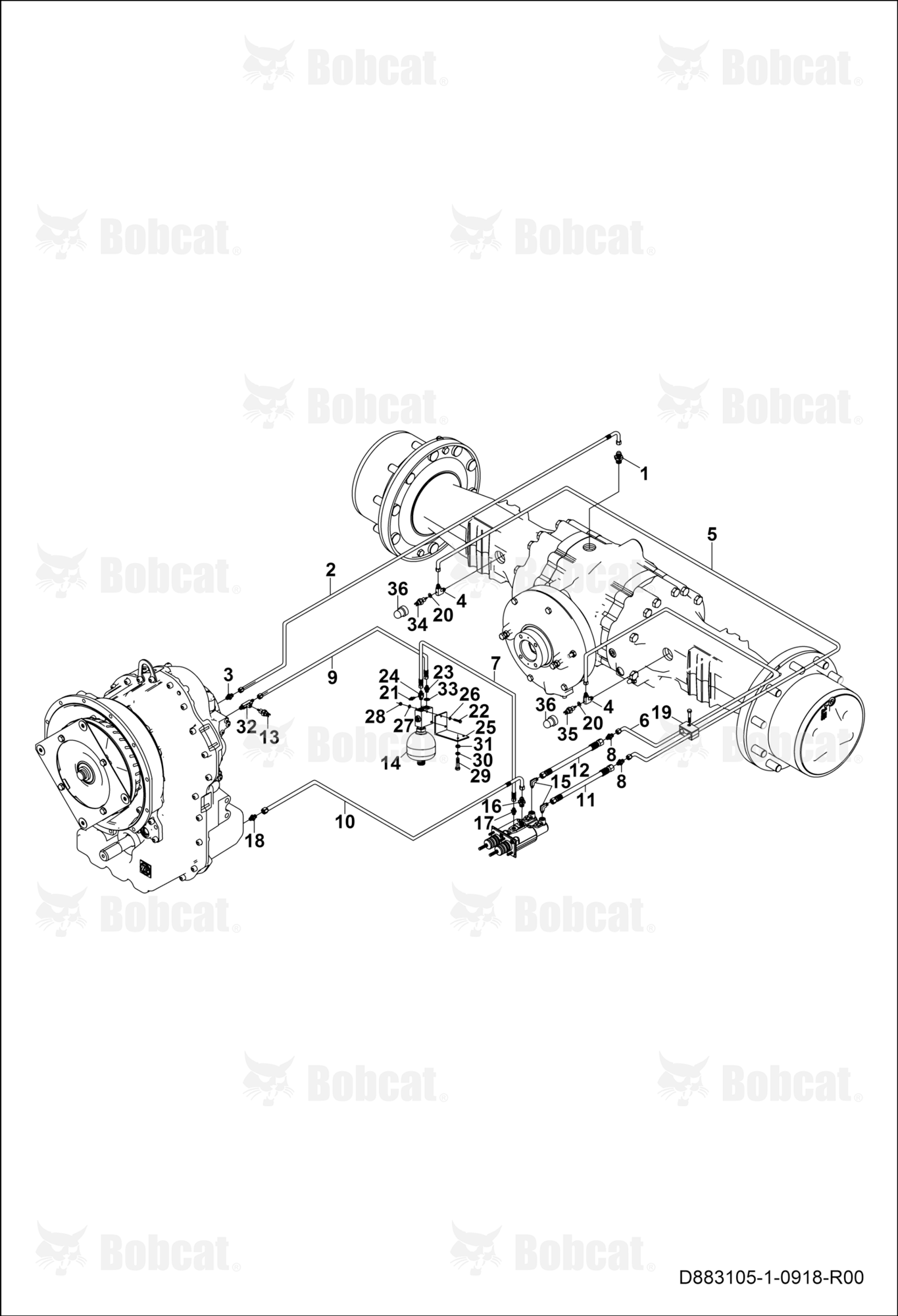 Brake Circuit  B4B611135 & Above