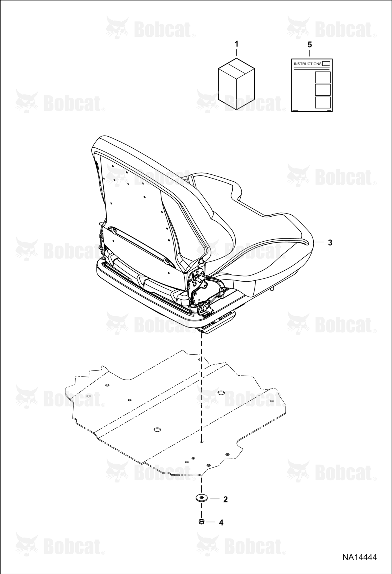 Seat Kit - 80 mm (Cloth) (Suspension)