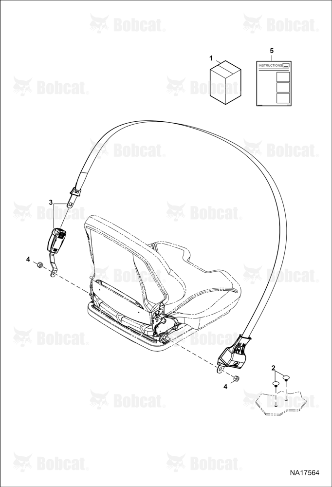 Seat Belt Kit - 2" (Two Point Retractable)
