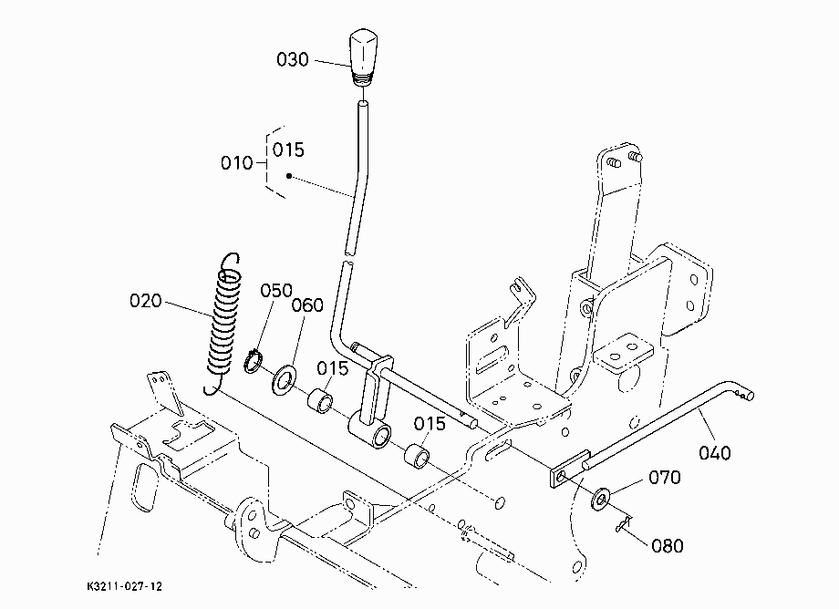 PTO GEAR SHIFT LEVER