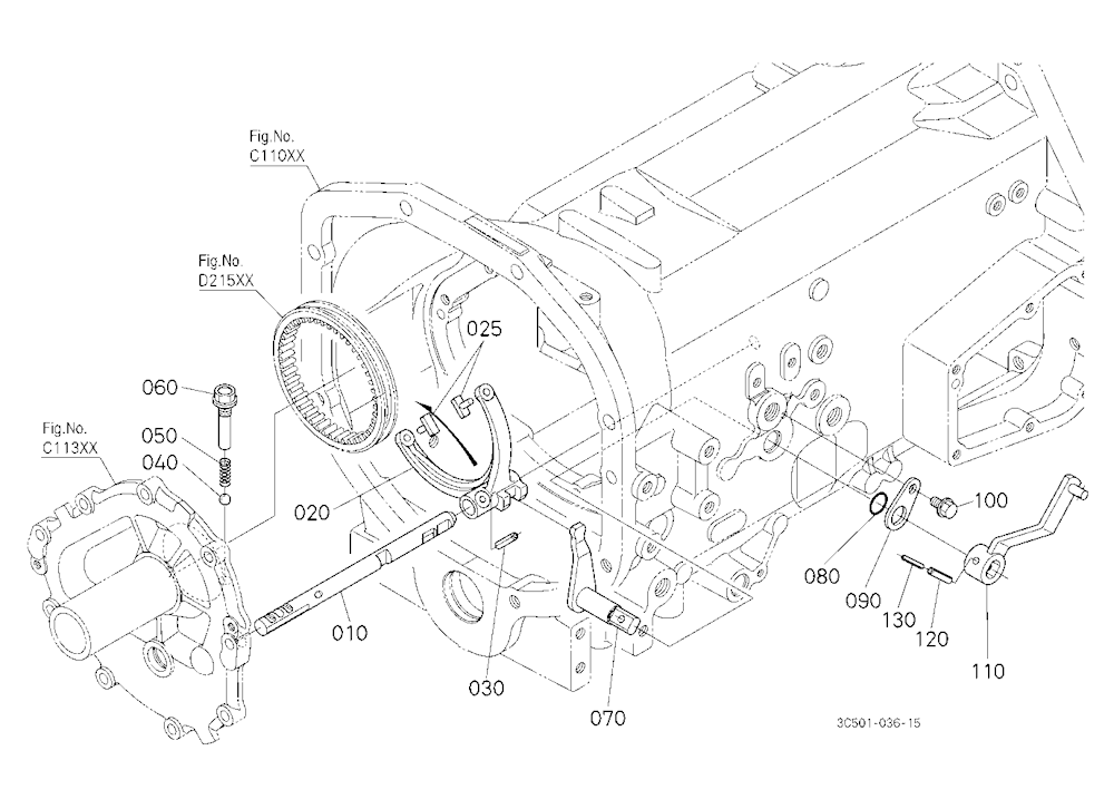 Shuttle Gear Shift Fork