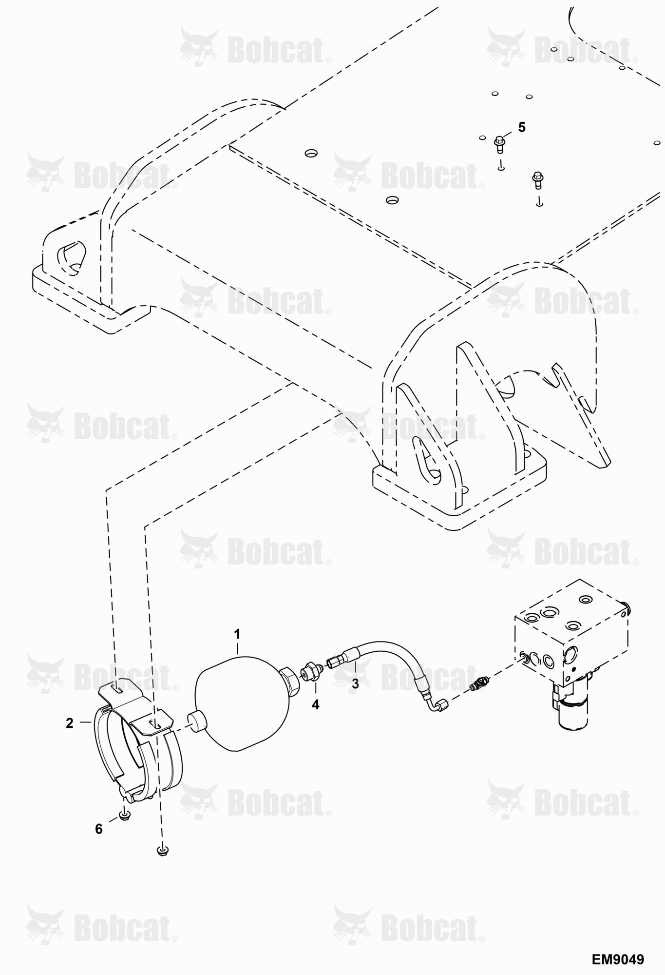 Hydraulic Circuitry (Parking Brake Accumulator) (Italy)