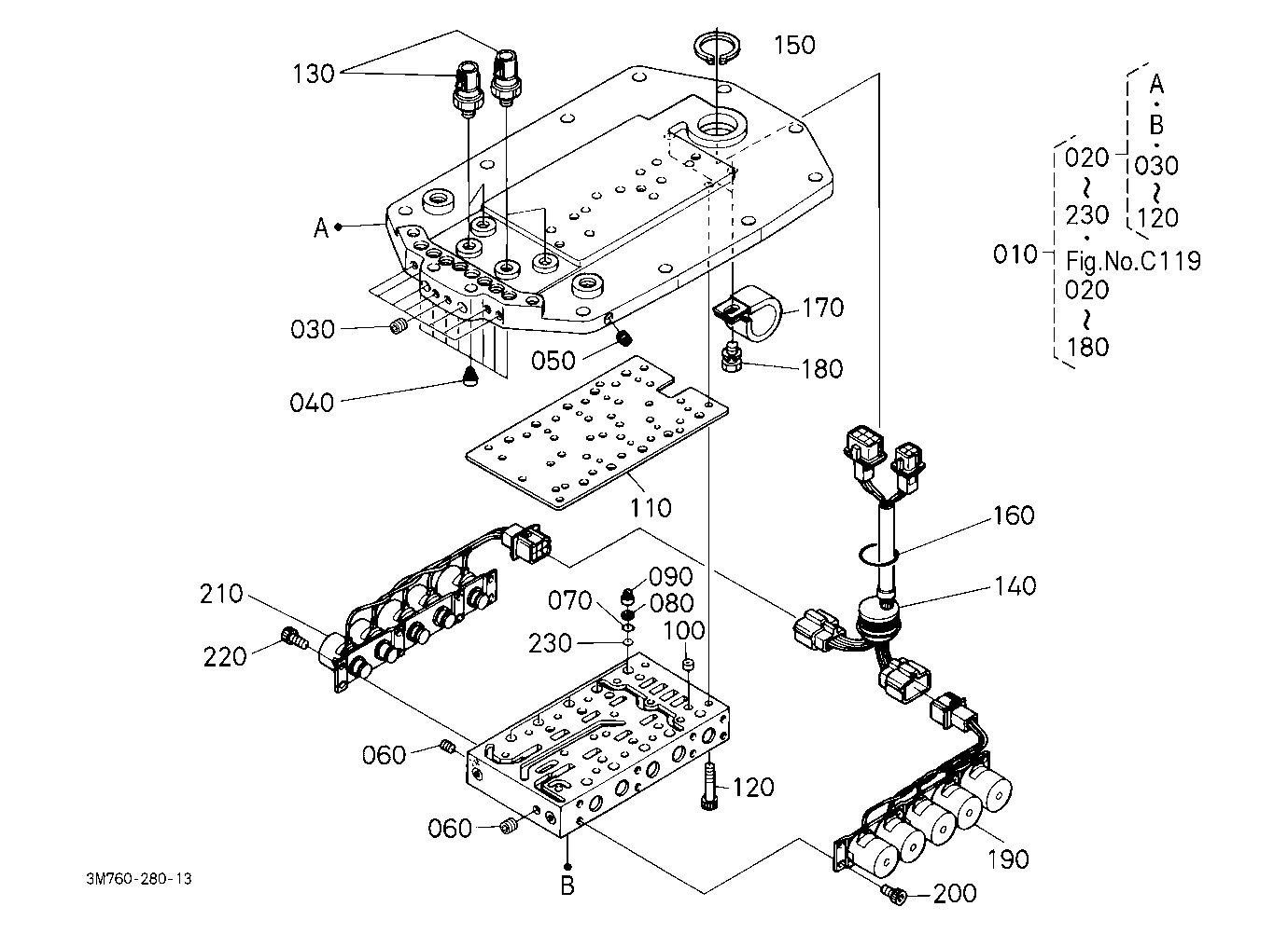 Power Shift Valve (Body) [Component Parts]