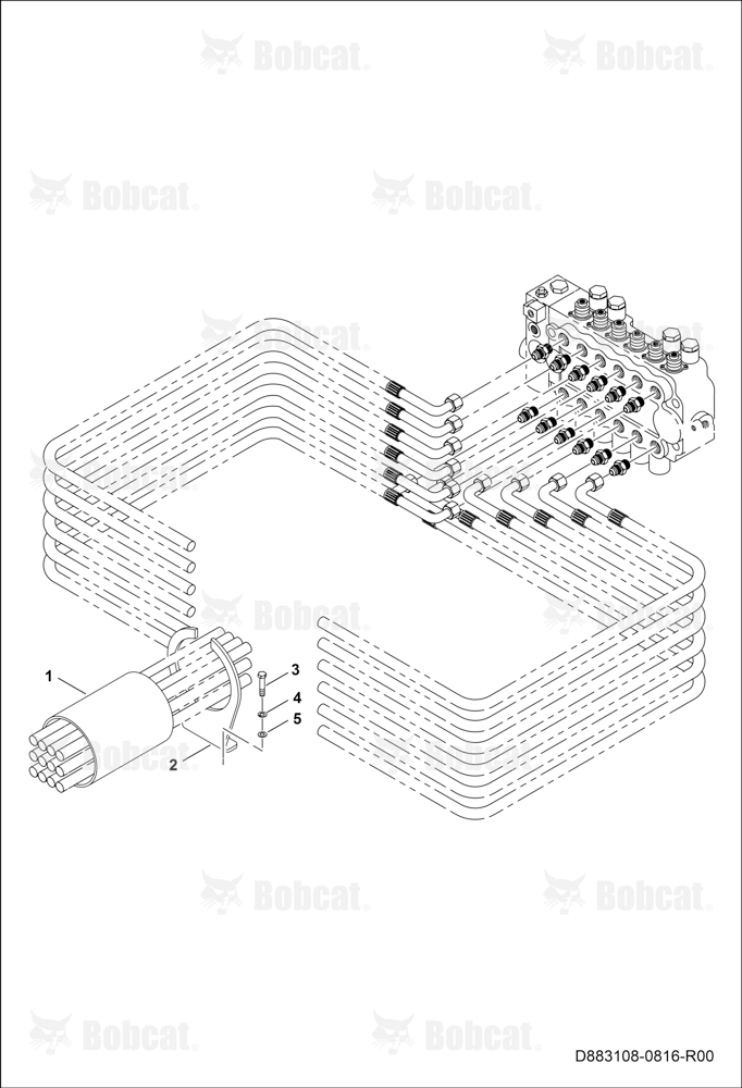 Backhoe Hose Connections