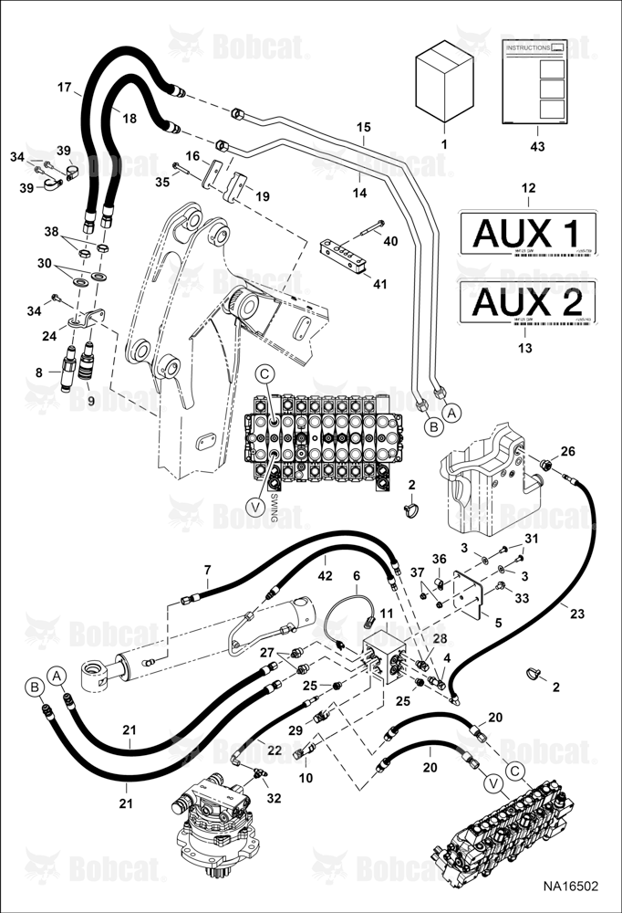 Hydraulic Auxiliary Kit (Second)(Arm)