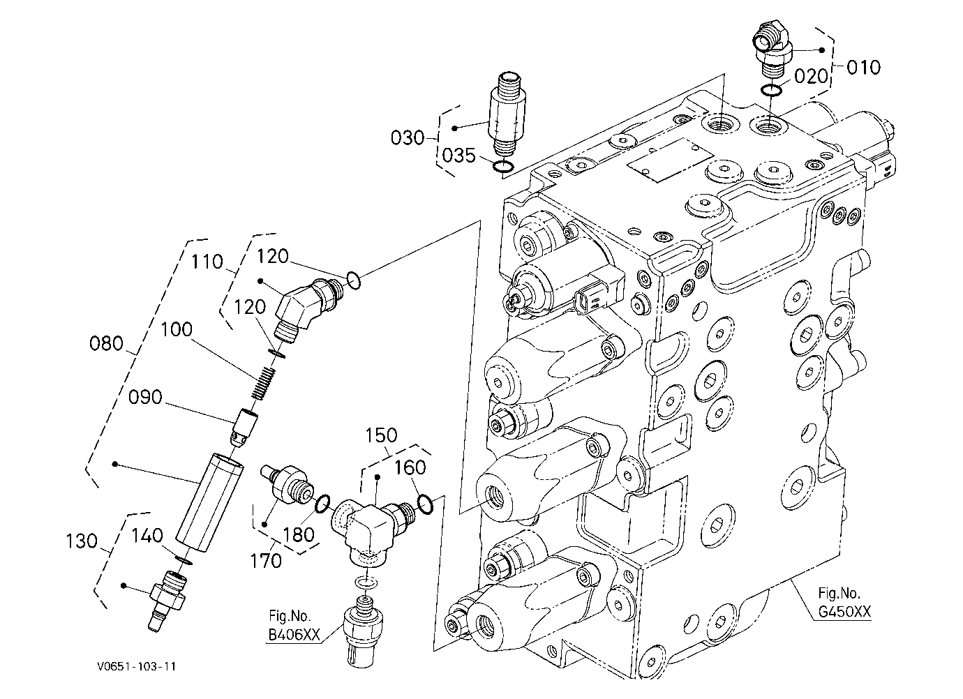 Control Valve (Center) [Except High Flow]