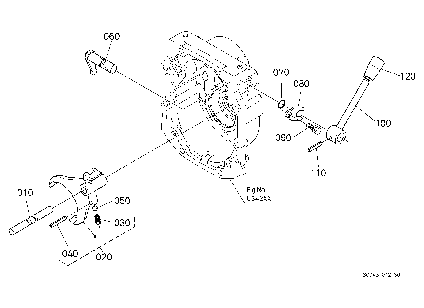Pto (540/540E) Conversion Kit (Lever) (W/G No.M769