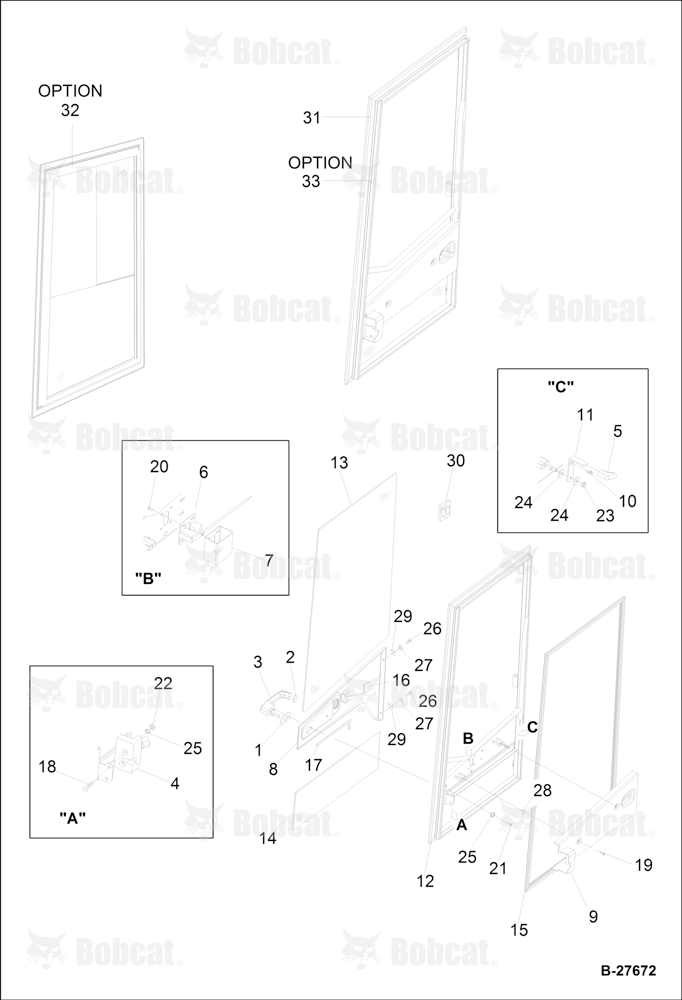 Operator CAB-DOOR Right