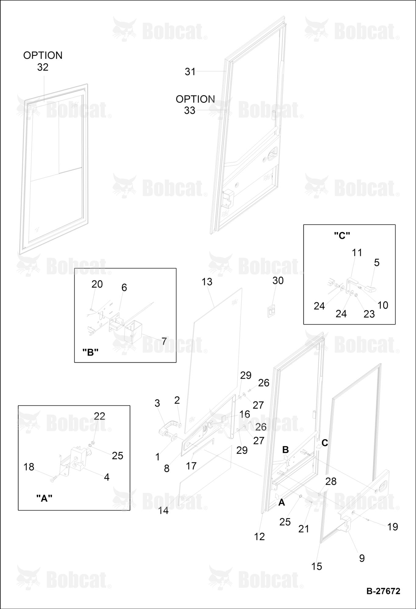 Operator CAB-DOOR Right