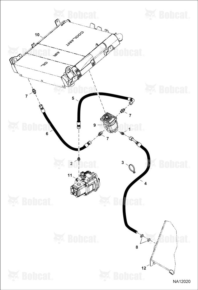 Hydraulic Circuitry (Fan Motor) (Non-Reversible)