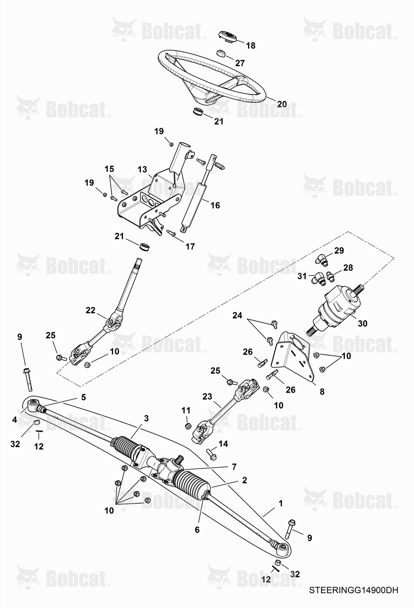 Steering  AVW220001 & Above
