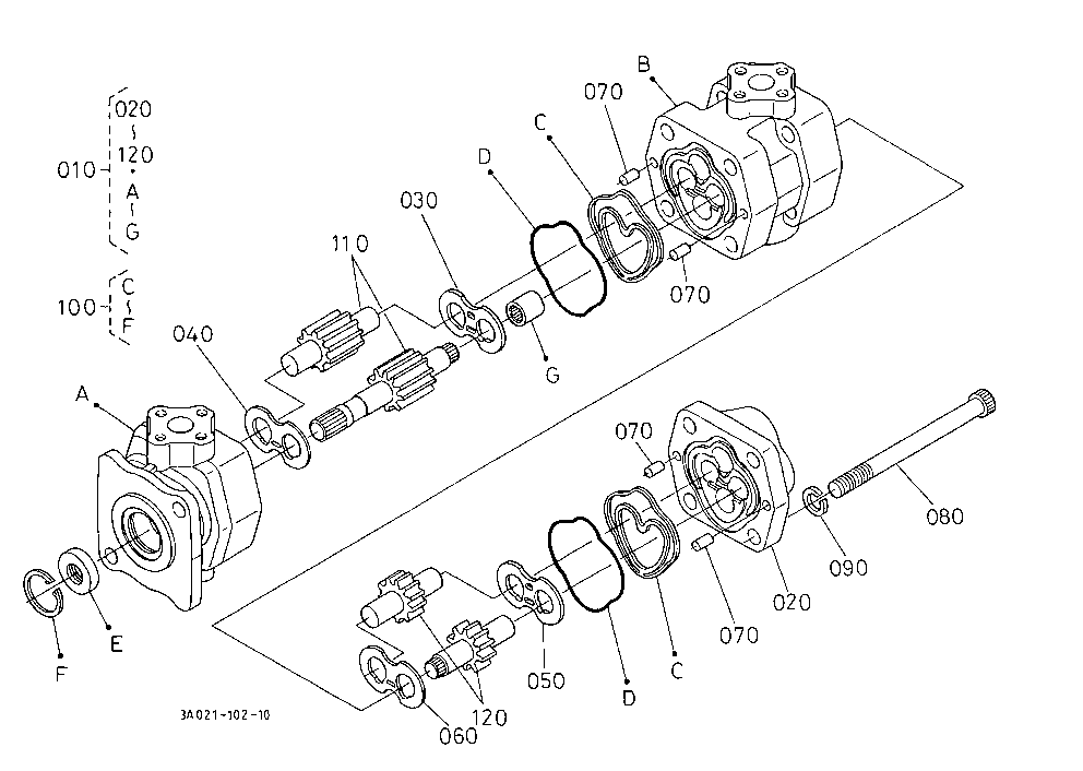 Hydraulic Pump [Component Parts] [Old Type]