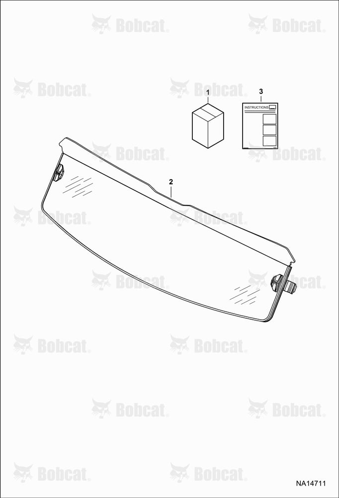 Half Windshield Kit (Poly)