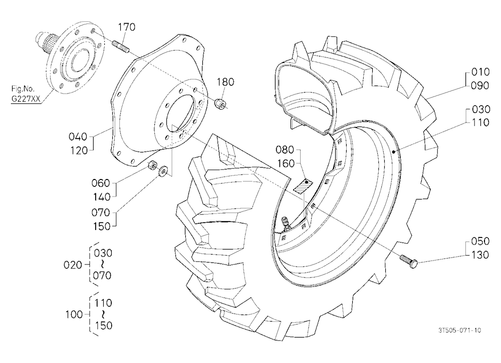 Front Wheel (13.6-24 R1) [A]