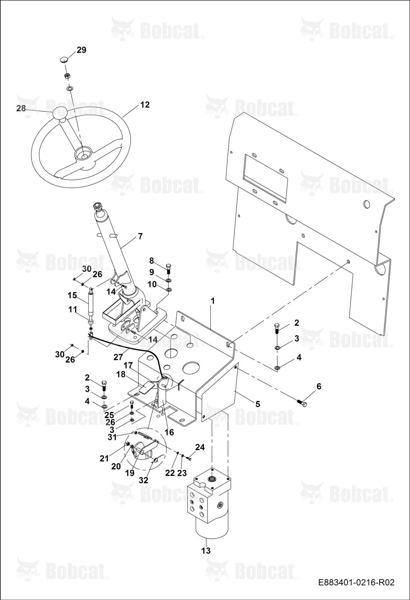 Steering Column and Unit  B4B611000 - B4B611016