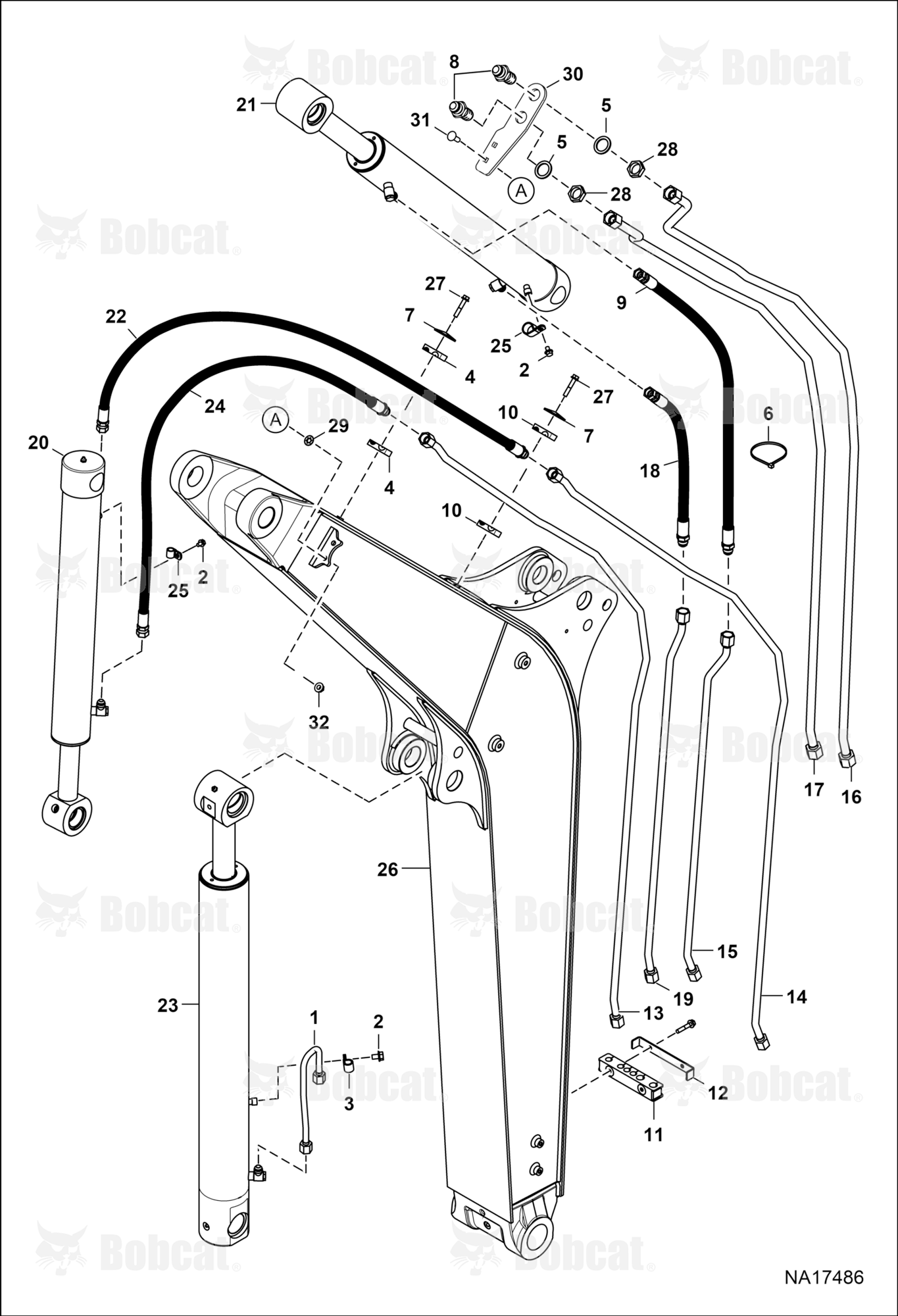 Hydraulic Circuitry (Work Tubelines & Cylinders)