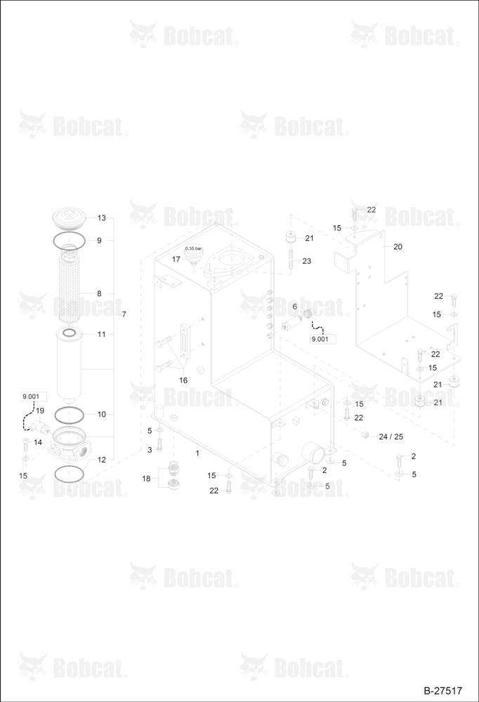 Hydraulic Oil Tank 120000A97 - 120000A0390