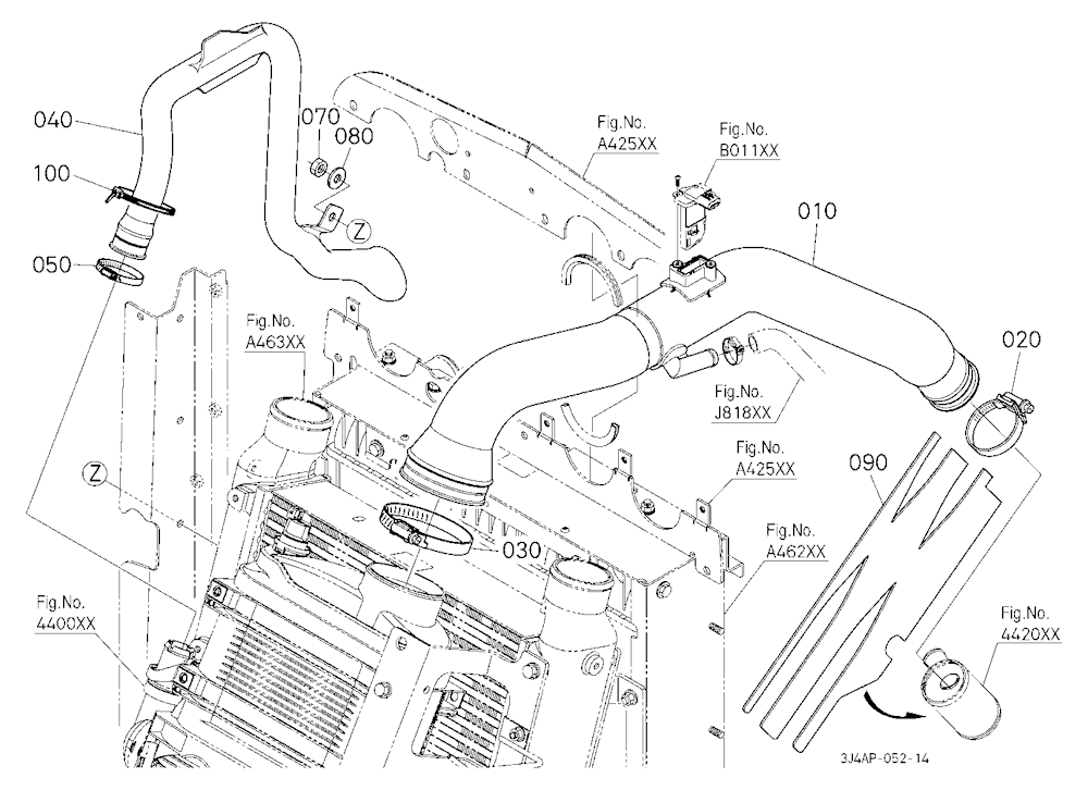 Inlet Pipe (Air Cleaner) [With Pneumatic Trailer B