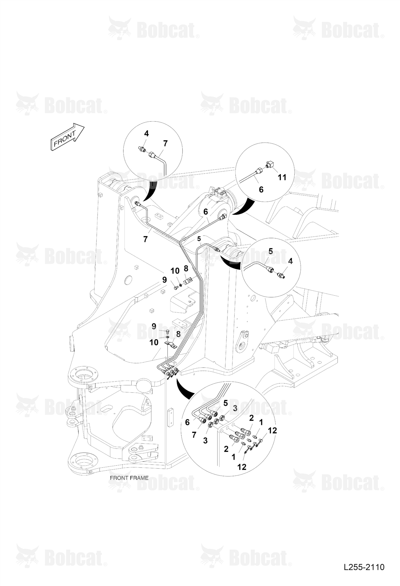 Front Lubrication Piping